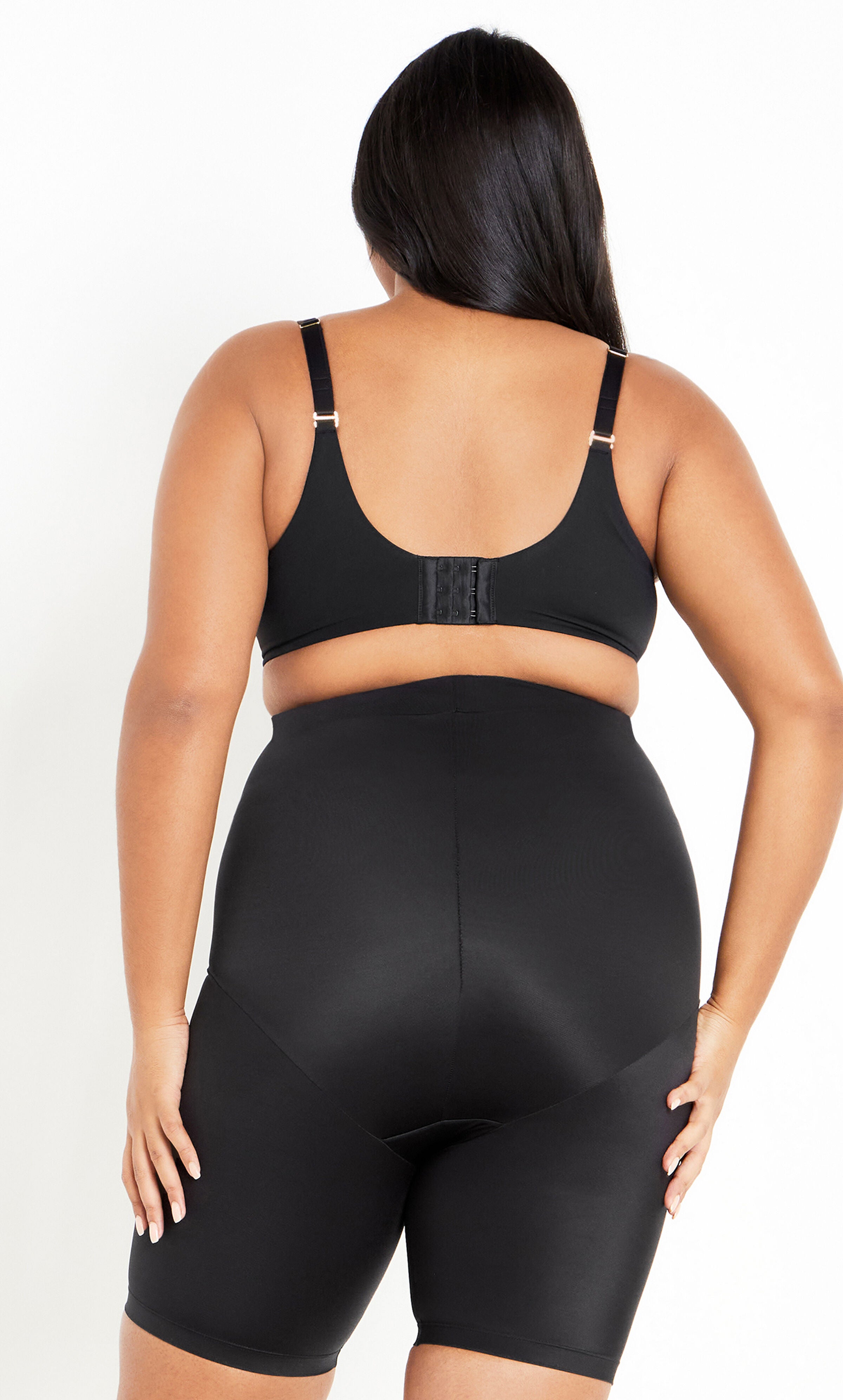 Smooth & Chic Thigh Shaper - black, BLACK, alternate image number 2