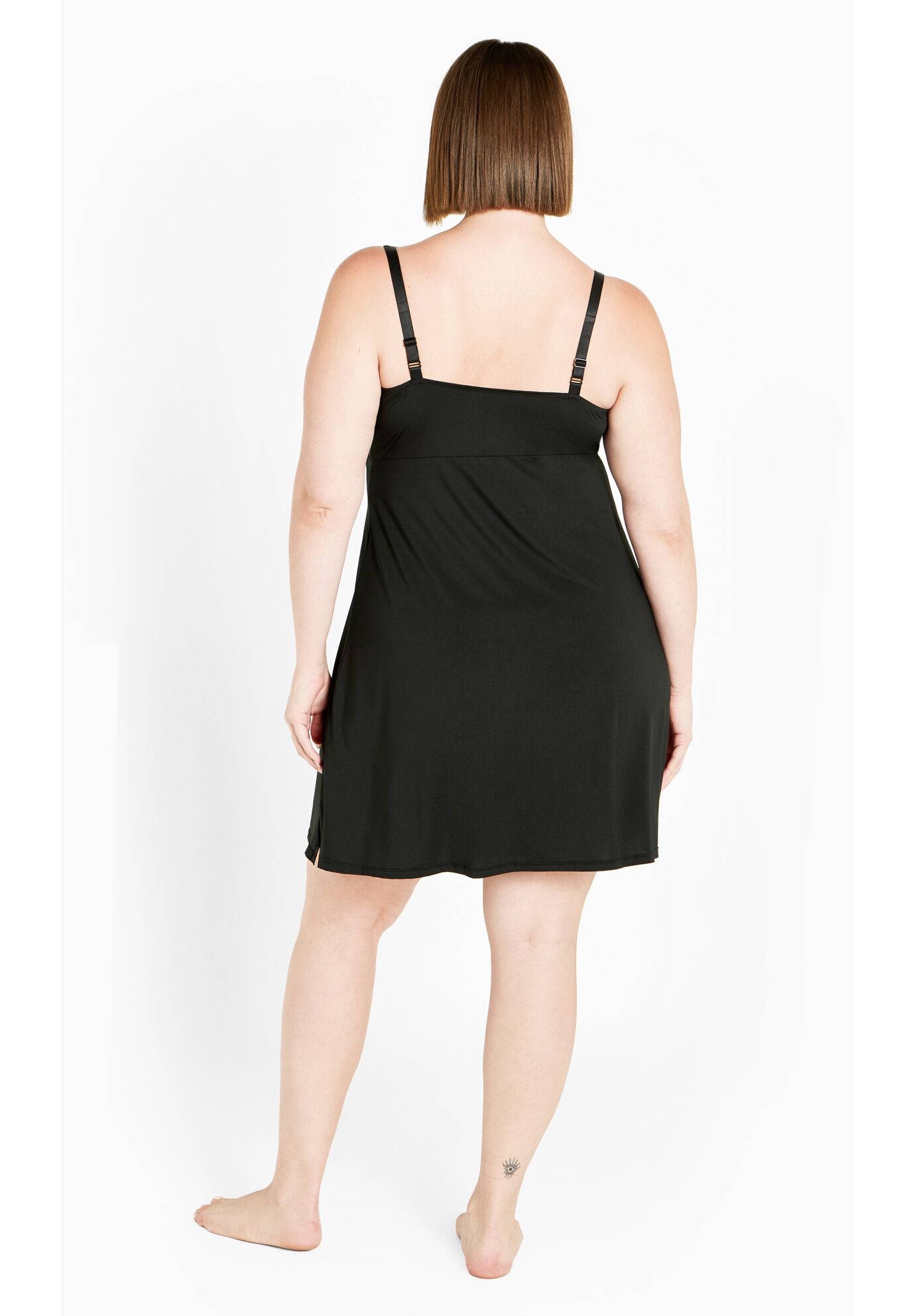 Sexy Lace Chemise, BLACK, on-hover image number 1