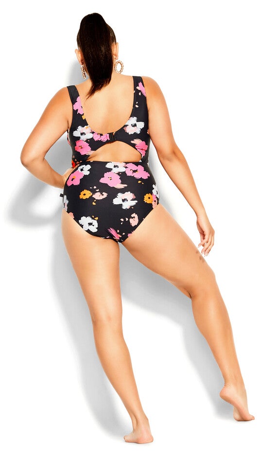 Izzy Print 1 Piece - black, BLACK, alternate image number 3