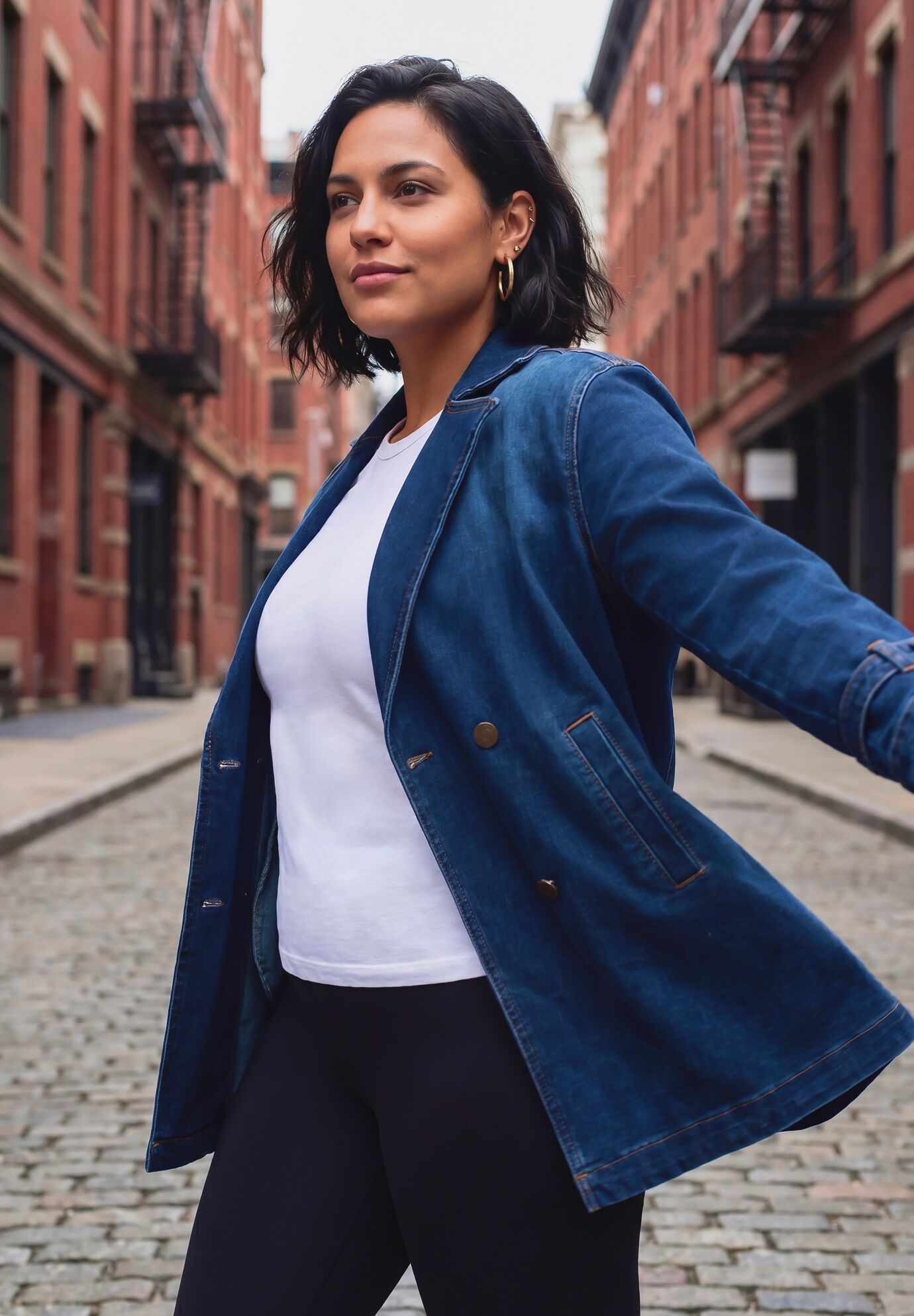 Butter Denim Jacket, DARK WASH, alternate image number 2