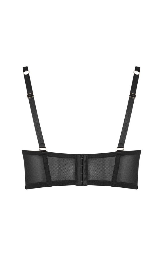 Allure Demi Longline Bra - black, BLACK, alternate image number null