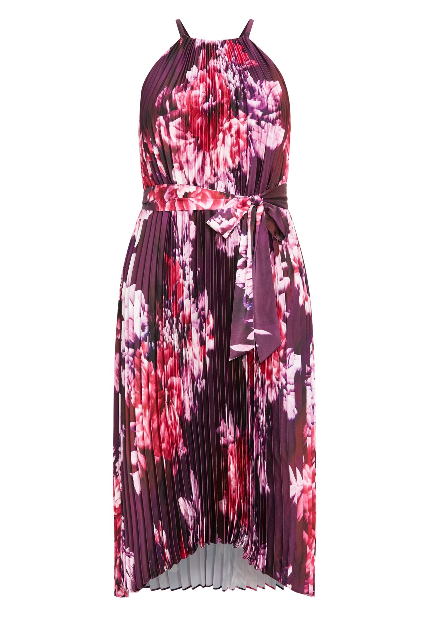 Demi Pleat Dress, BLURRED FLORAL, alternate image number 3