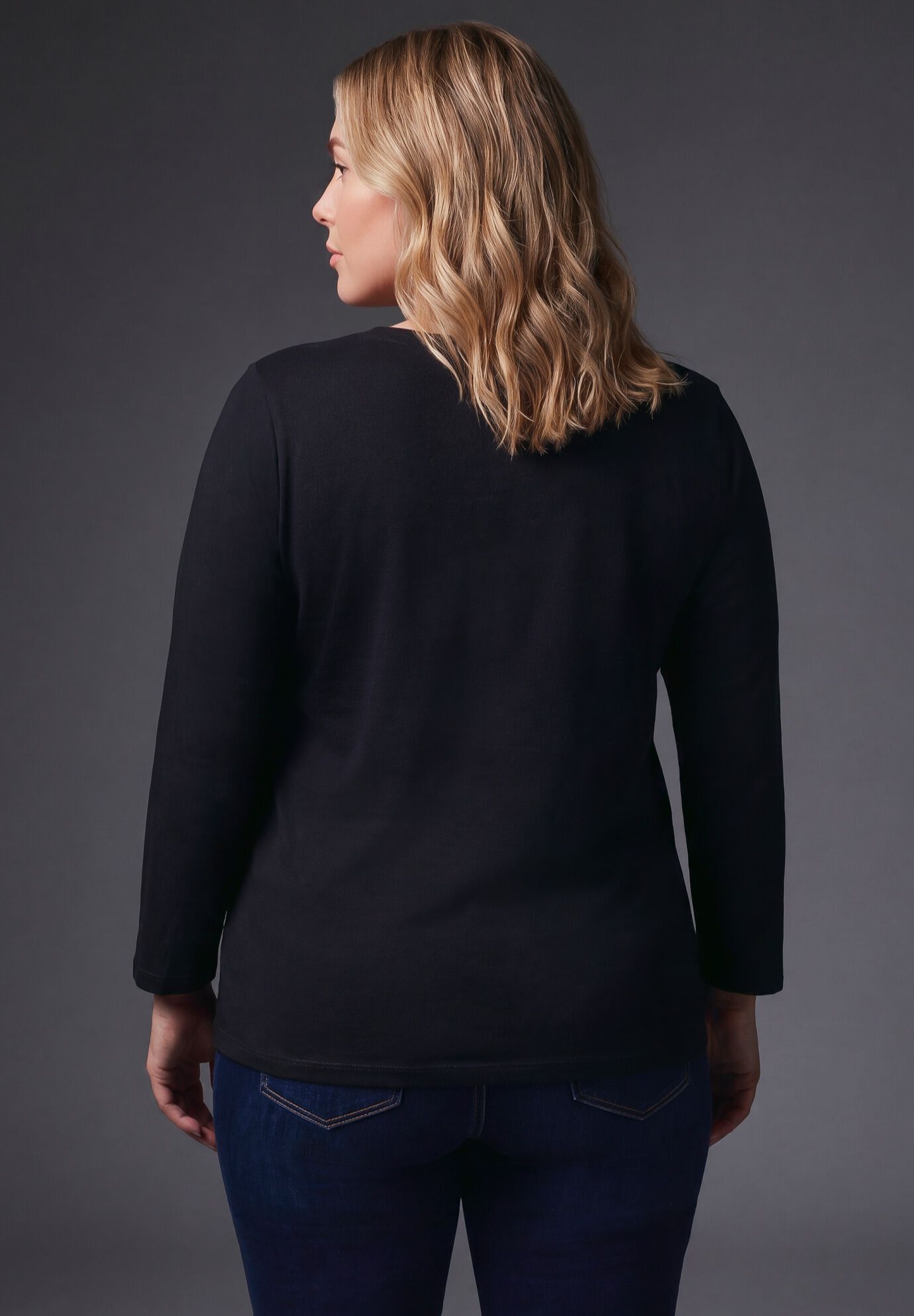Holiday Graphic Tee, BLACK BELIEVE, alternate image number 3