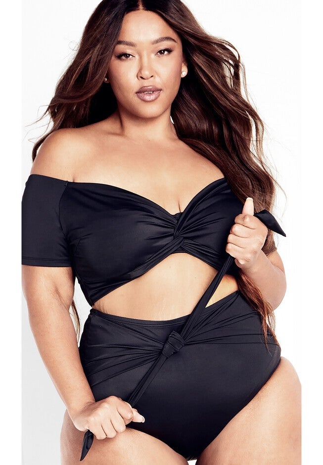 Sicilia Underwire Bikini Top - black, BLACK, hi-res image number 0