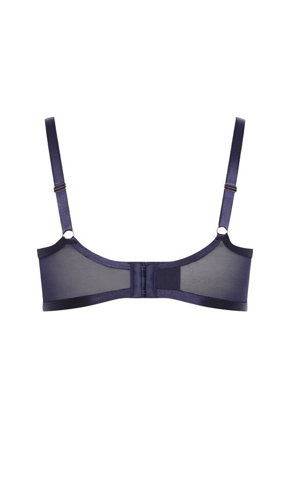 Serena Demi Underwire Bra - electric blue, BLUE, alternate image number null