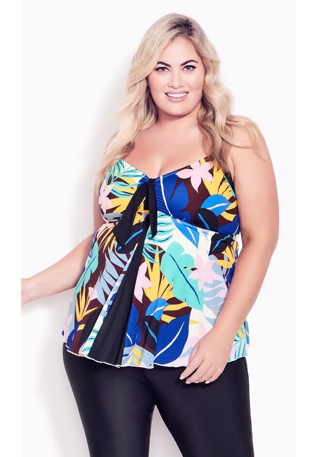 Fly Away Print Tankini Top, MATISSE, alternate image number null