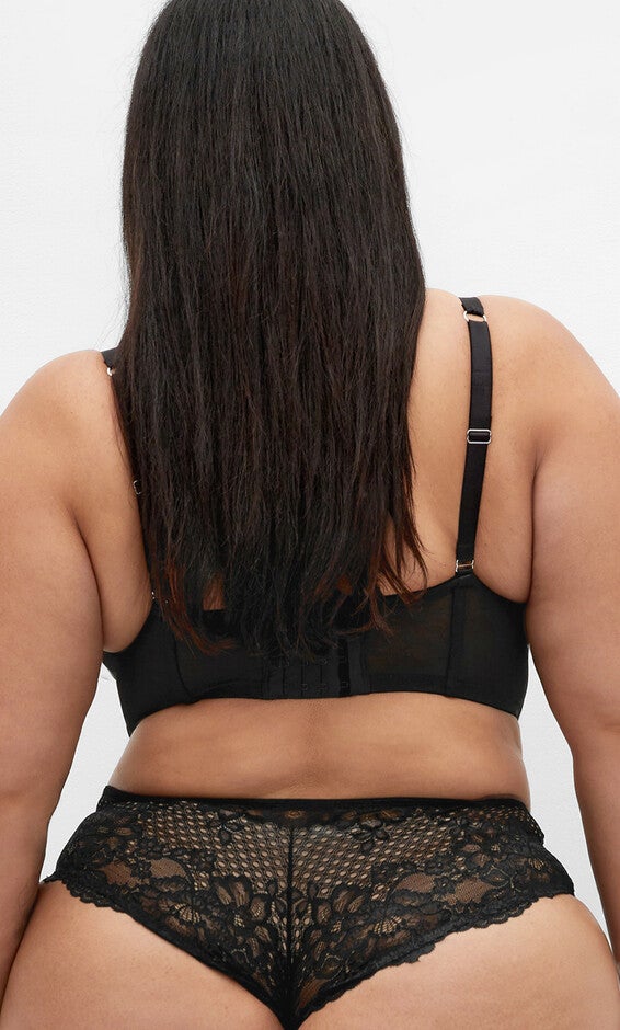 Allure Demi Longline Bra - black, BLACK, alternate image number null