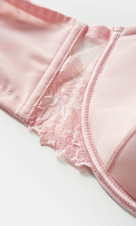 Tara Plunge Contour Bra - pink icing, PINK, alternate image number null