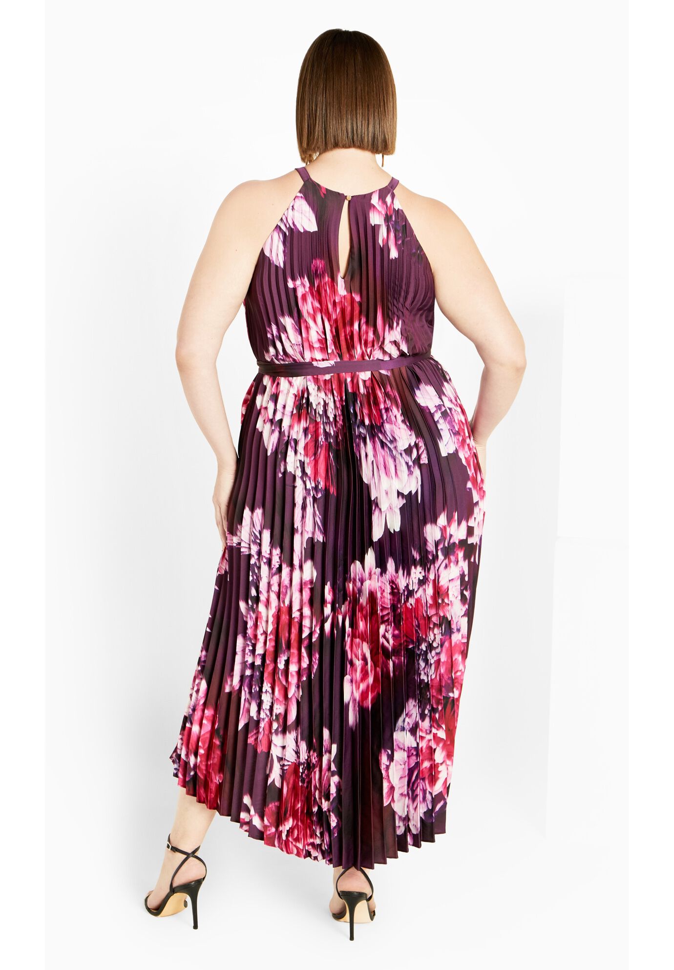 Demi Pleat Dress, BLURRED FLORAL, alternate image number 2