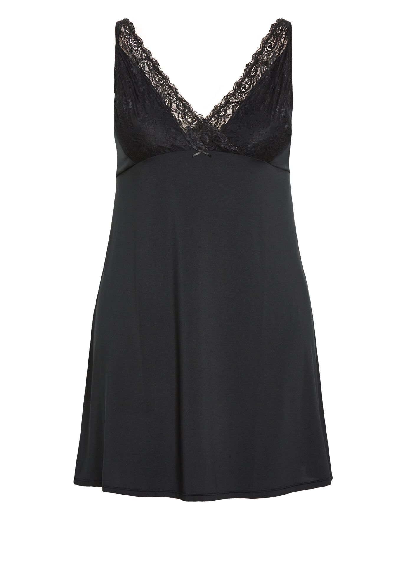 Sexy Lace Chemise, BLACK, alternate image number 2