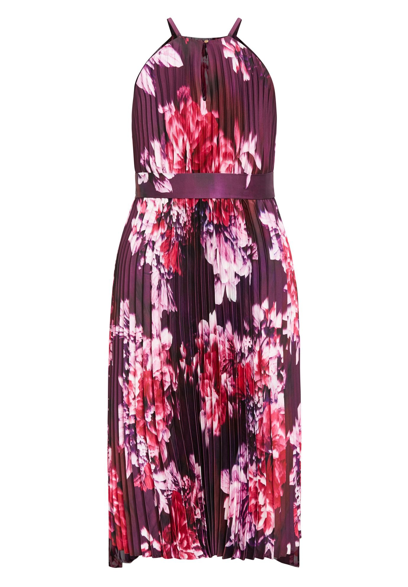 Demi Pleat Dress, BLURRED FLORAL, alternate image number 4