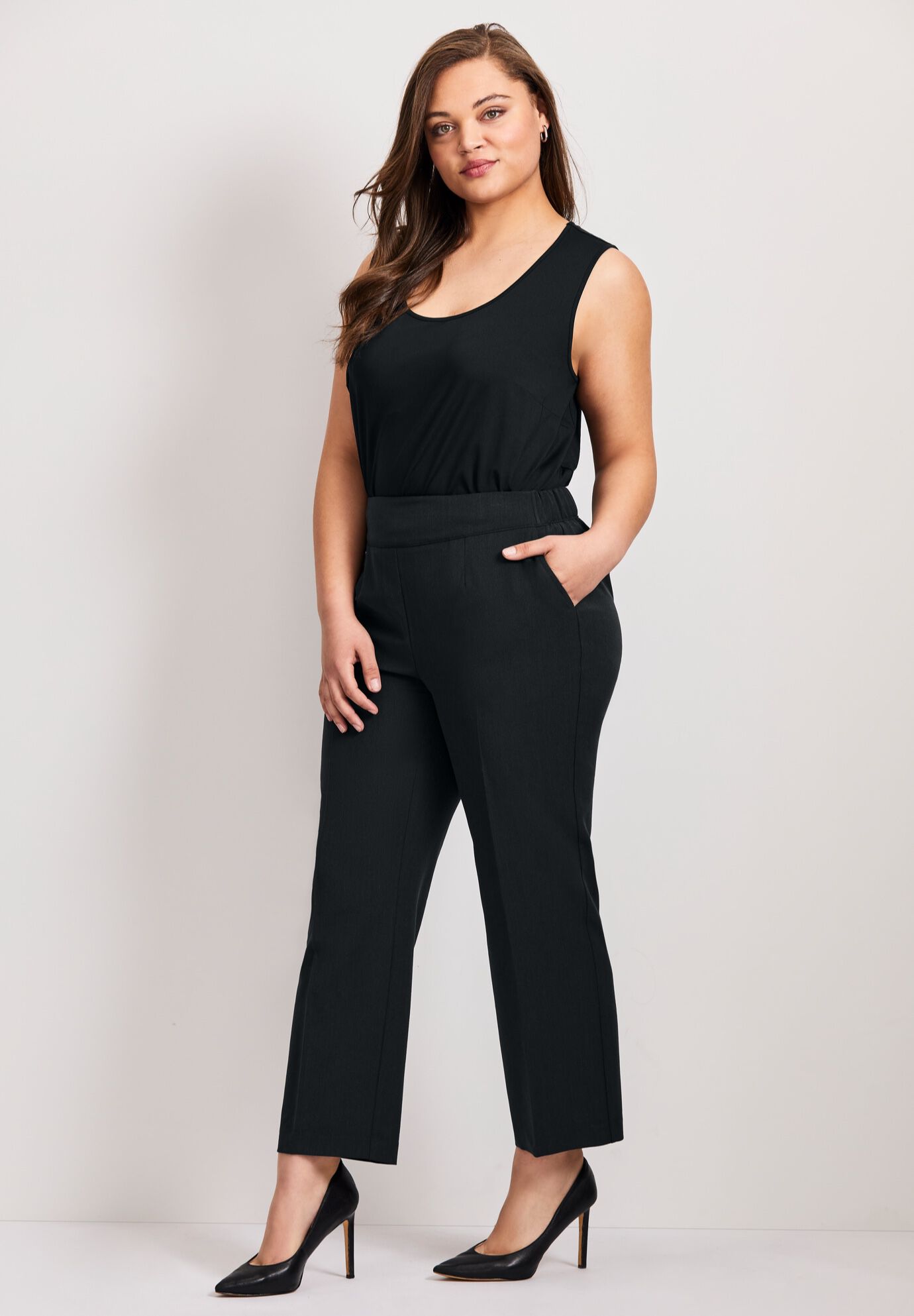 Cool Hand Pull On Pant, BLACK, alternate image number 3