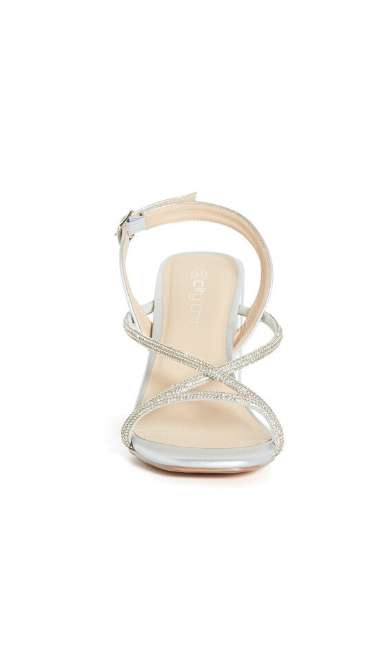 Sparkle Glitz Heel - silver, SILVER, alternate image number null