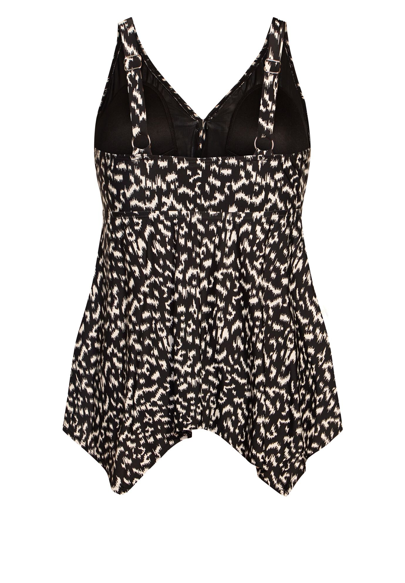 Sharkbite Print Tankini, MONO IKAT, alternate image number 2