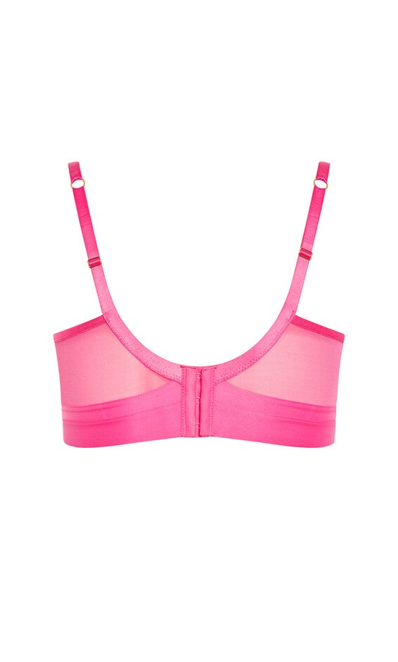 Alexis Contour Longline Bra - hot pink, PINK, alternate image number null