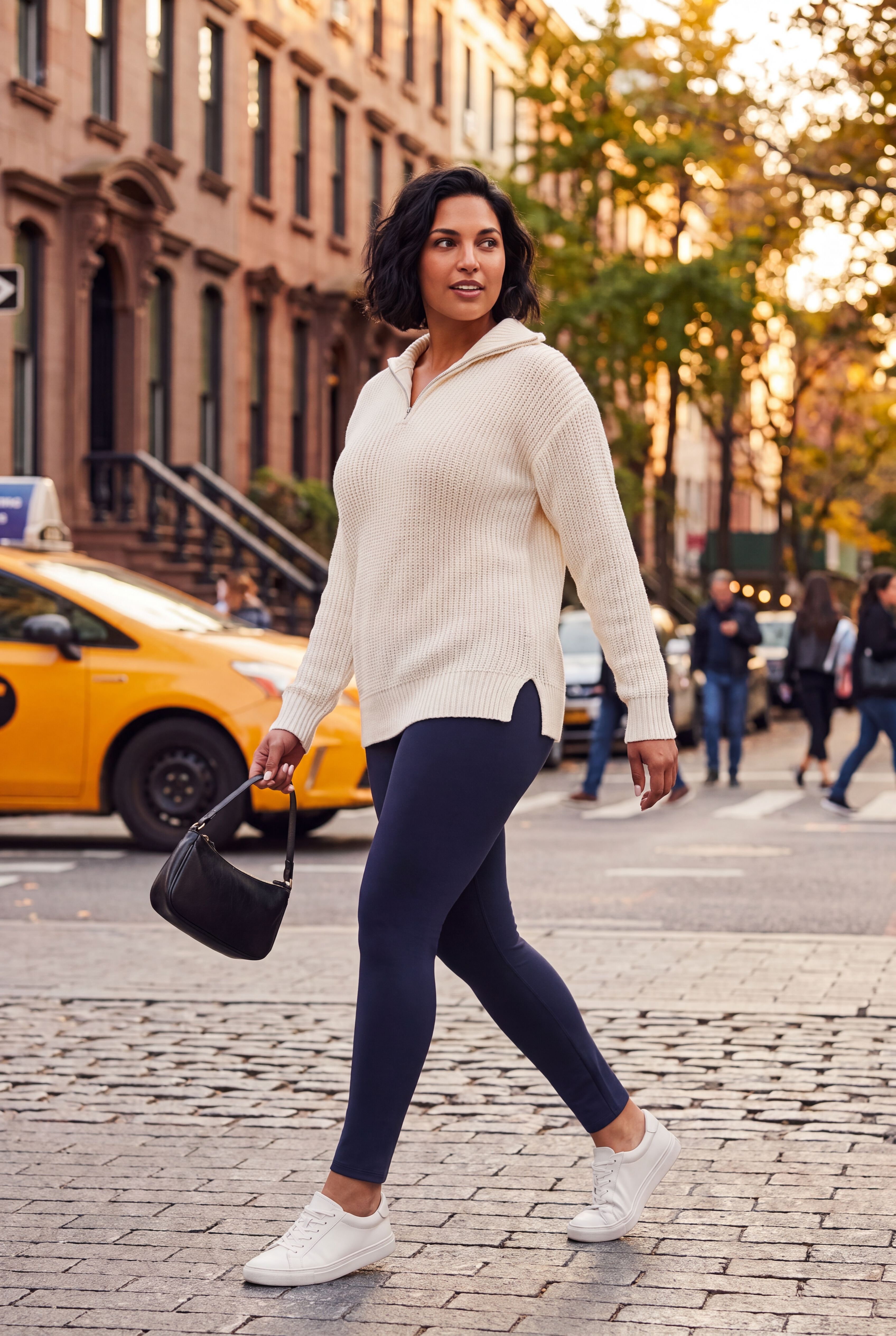 Ponte Legging, NAVY, alternate image number 2