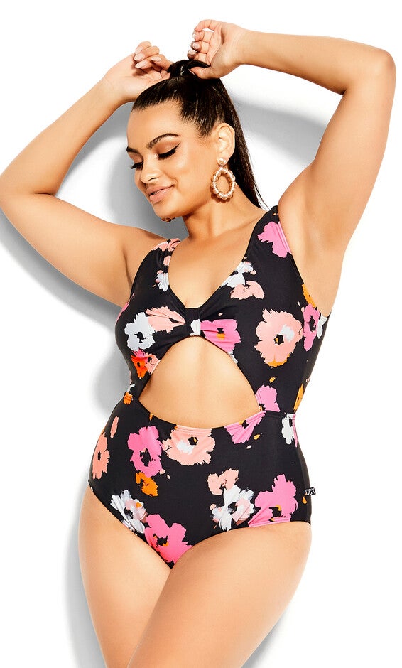 Izzy Print 1 Piece - black, BLACK, alternate image number 2