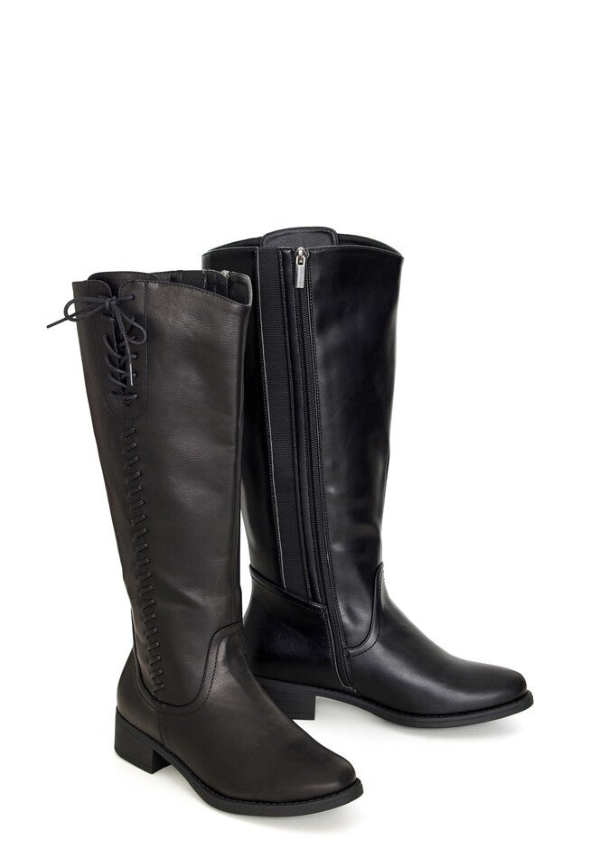 Leslie Tall Boot, BLACK, alternate image number null