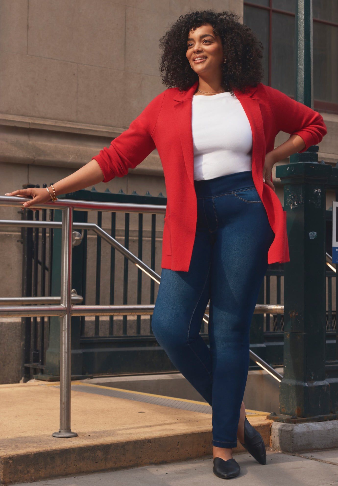 Butter Denim Pull-On High Rise Jean