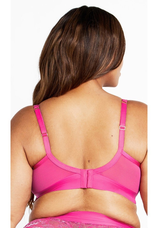 Alexis Contour Longline Bra - hot pink, PINK, on-hover image number null