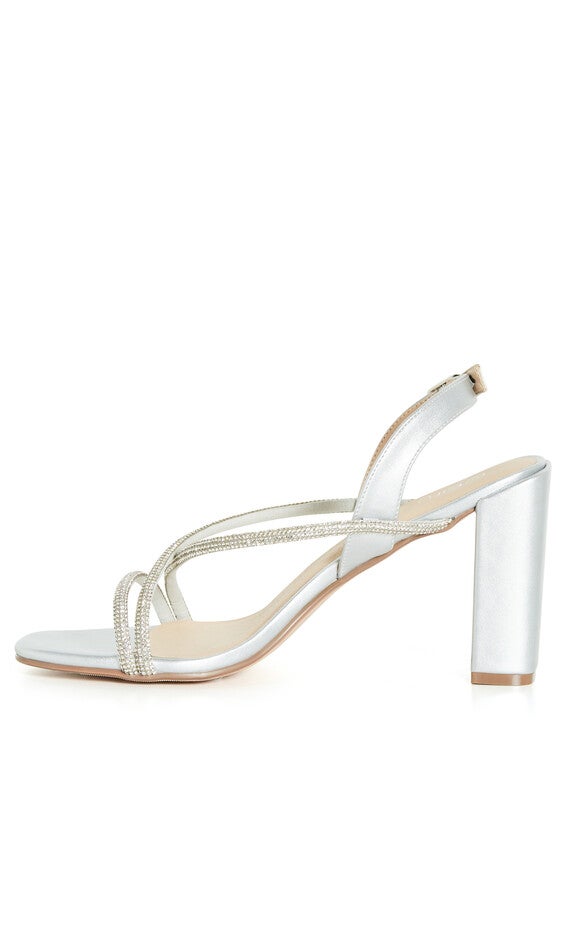 Sparkle Glitz Heel - silver, SILVER, alternate image number null
