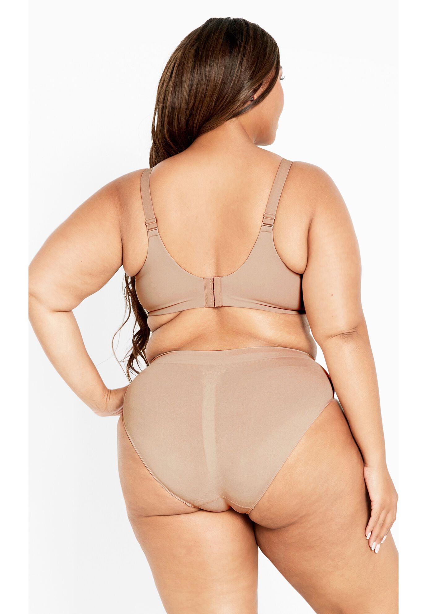 Wireless Back Smoother Bra, NATURAL, alternate image number 2