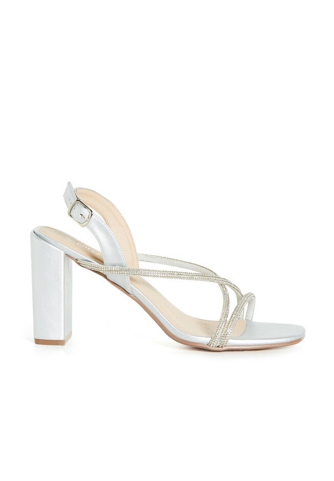 Sparkle Glitz Heel - silver, SILVER, on-hover image number null