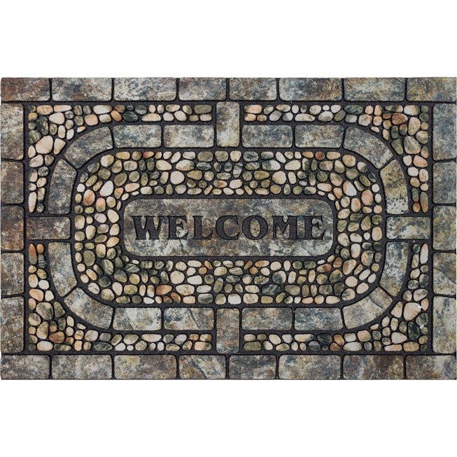 Garden Pebbles Gray 1 feet 11 inches X 2 feet 11 inches, GRAY, hi-res image number null