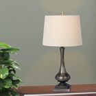 28" Silver Metal Table Lamp, SILVER, hi-res image number null
