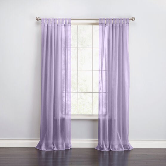 BH Studio Sheer Voile Tab-Top Panel, LAVENDER, hi-res image number null
