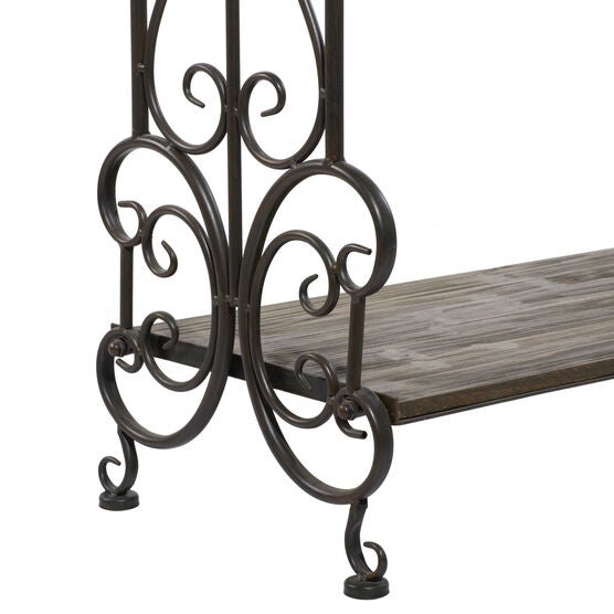 Black Vintage Metal Towel Rack, 41 x 28, , alternate image number null