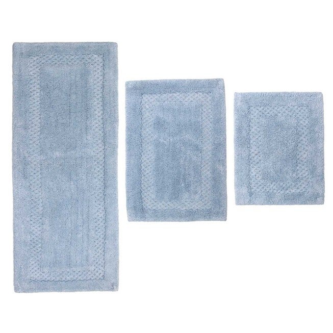 Classy Bathmat 3 Piece Bath Rug Collection, BLUE, hi-res image number 0