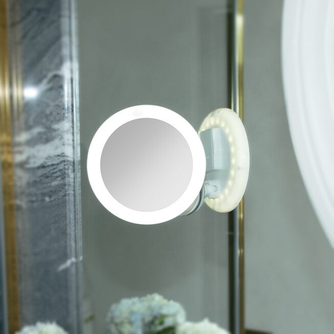 LED Lighted Z'Swivel Power Suction Cup Mirror 10X, , alternate image number 4