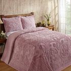 Ashton Collection Tufted Chenille Bedspread , PINK, hi-res image number 0