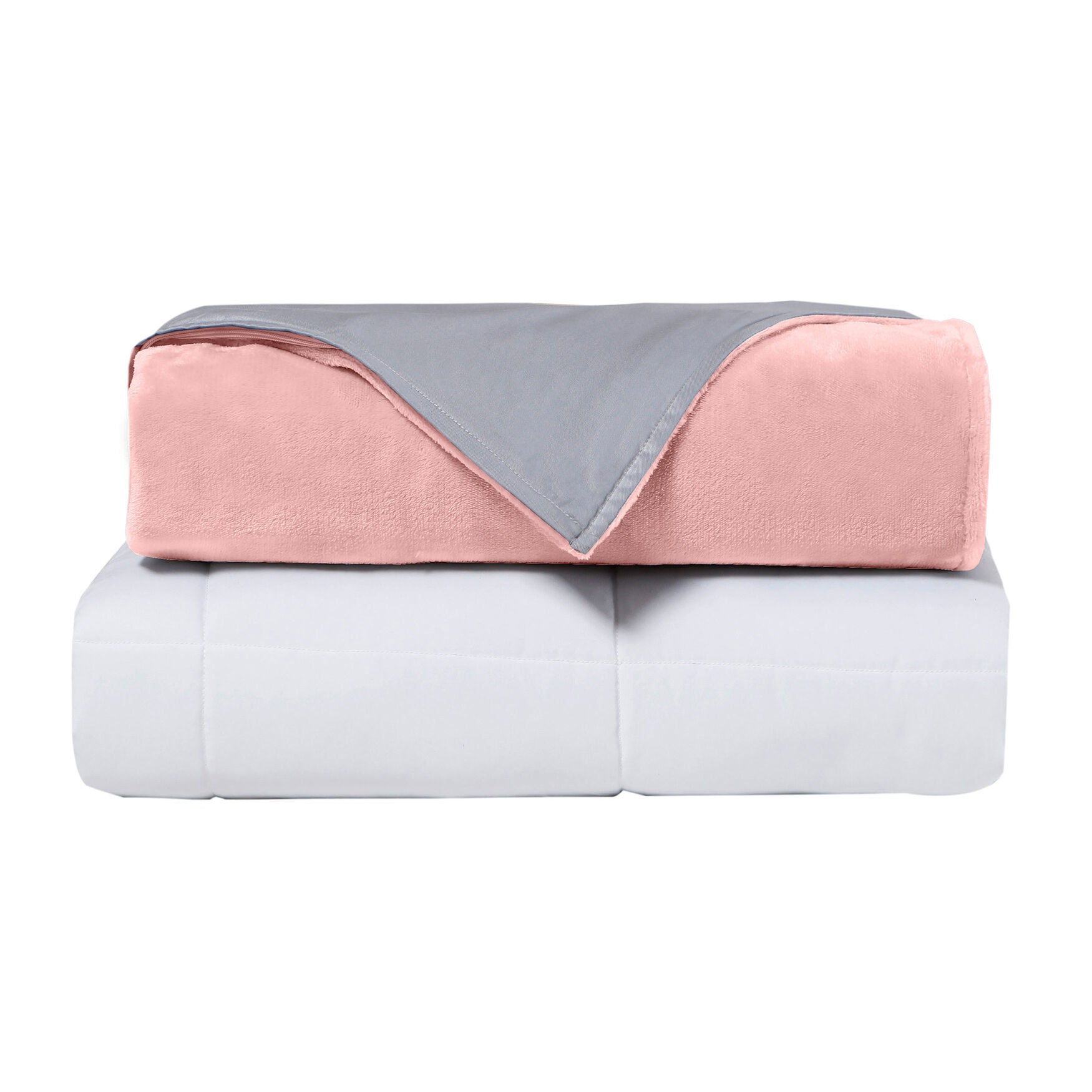 Crystal 15Lb Reversible Cooling Weighted 48X72 Blanket With Removable Cover Weighted Blanket & Cover, , alternate image number 5