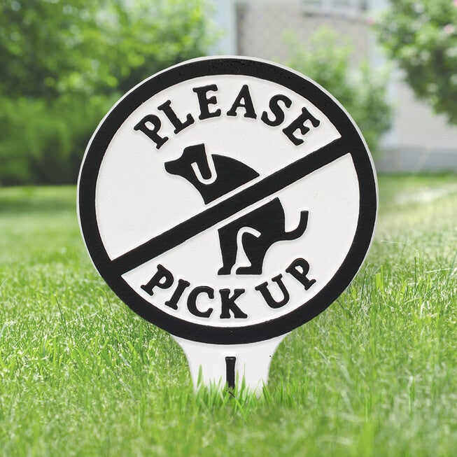 Please Pick Up Dog Courtesy Lawn Stake, , alternate image number null