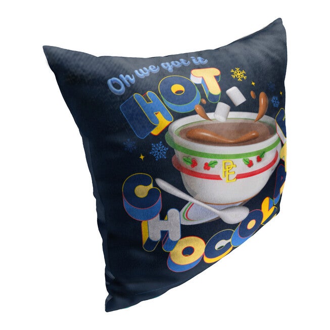 Wb Polar Express Hot Chocolate 18X18 Printed Throw Pillow, , alternate image number null