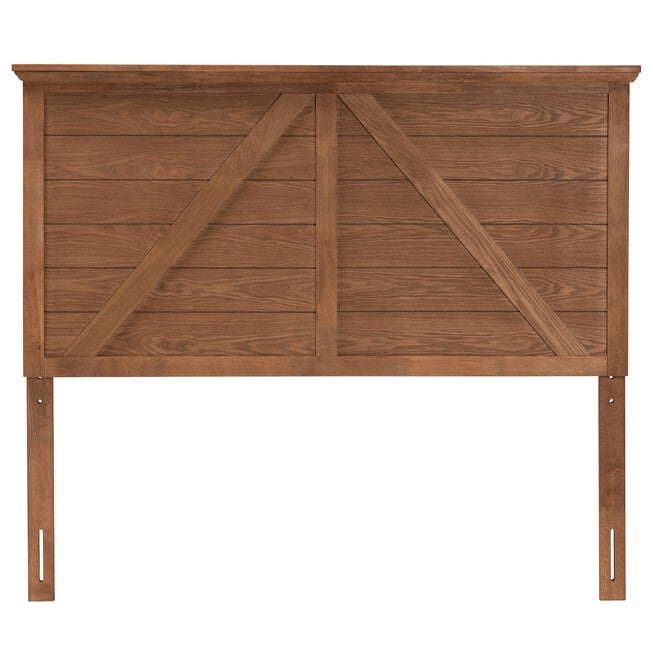 Yorick Classic And Traditional Ash Walnut Finished Wood Queen Size Headboard, , on-hover image number 1