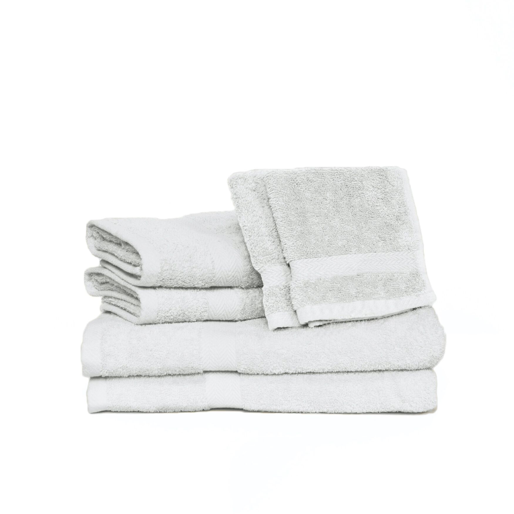 Deluxe 6-Pc. Towel Set, WHITE, hi-res image number 0