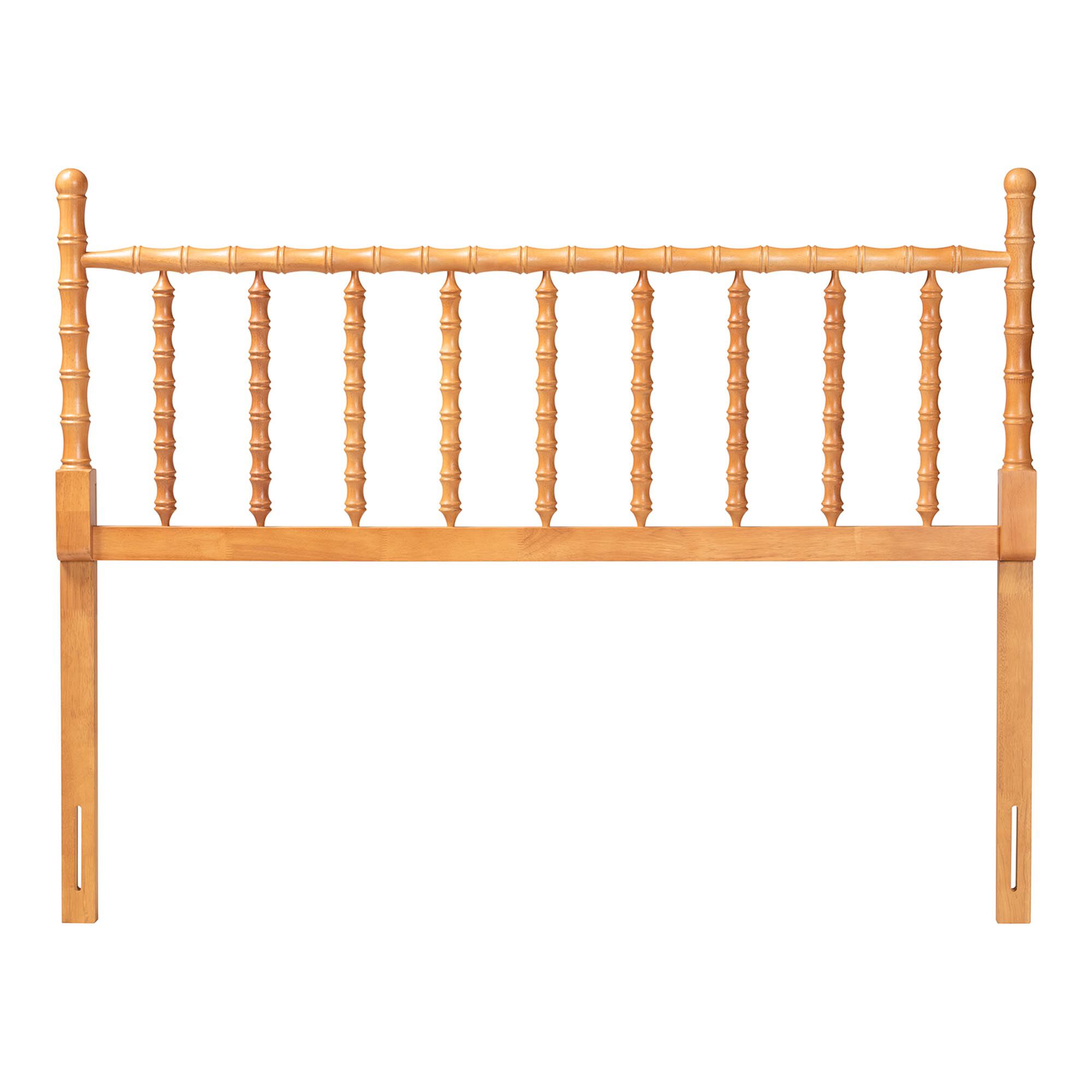 Edaline Bamboo Motif Headboard, BROWN, alternate image number 2