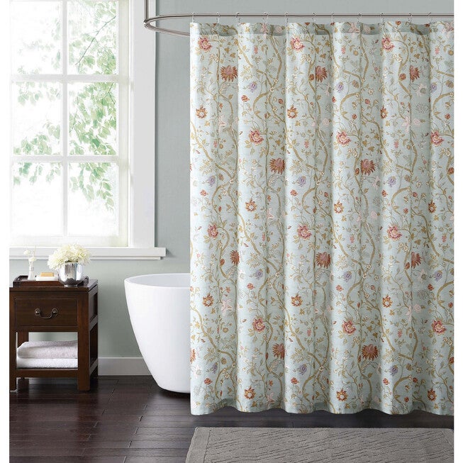 Style 212 Bedford Blue Shower Curtain, BLUE BLUSH, hi-res image number null