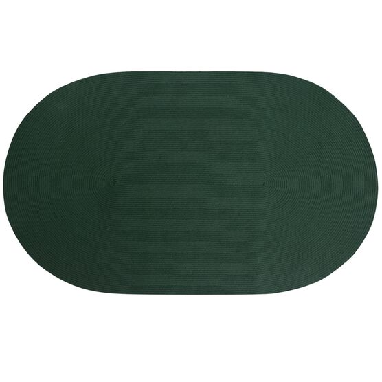 Alpine Braid Collection Reversible Indoor Area Rug, 60" x 96" Oval in Better Trends, HUNTER SOLID, hi-res image number null