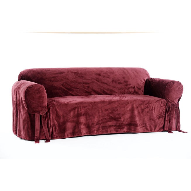 Royal Velvet Slipcover, MERLOT, hi-res image number 0