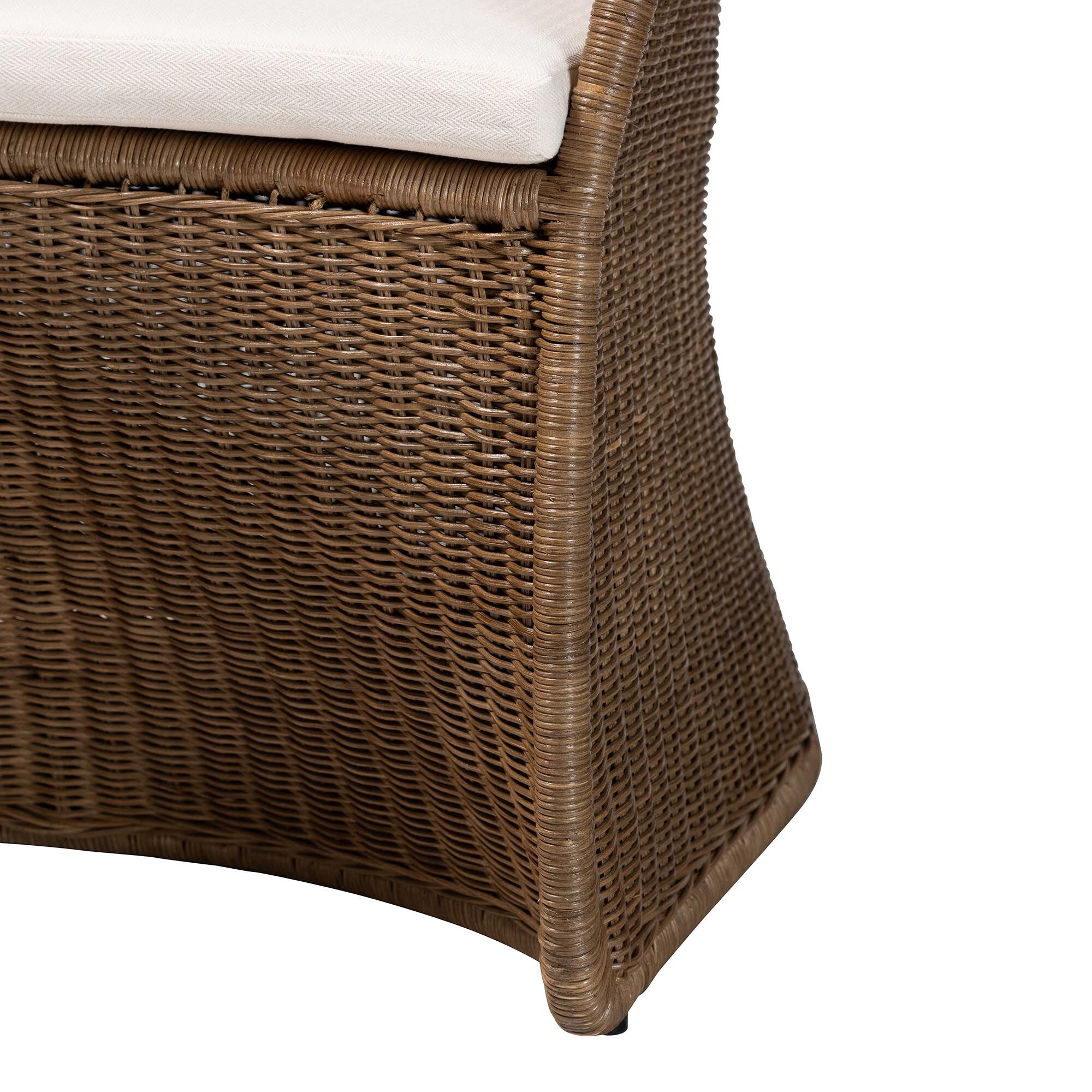 Kintamani Bohemian Greywashed Rattan Accent Chair, GREYWASHED, alternate image number 6