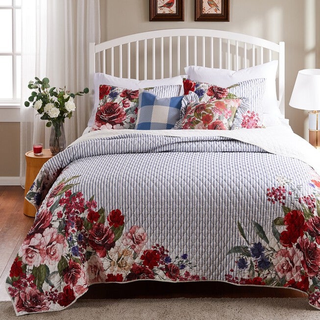 Lexi Quilt and Pillow Sham Set, BLUE, hi-res image number null