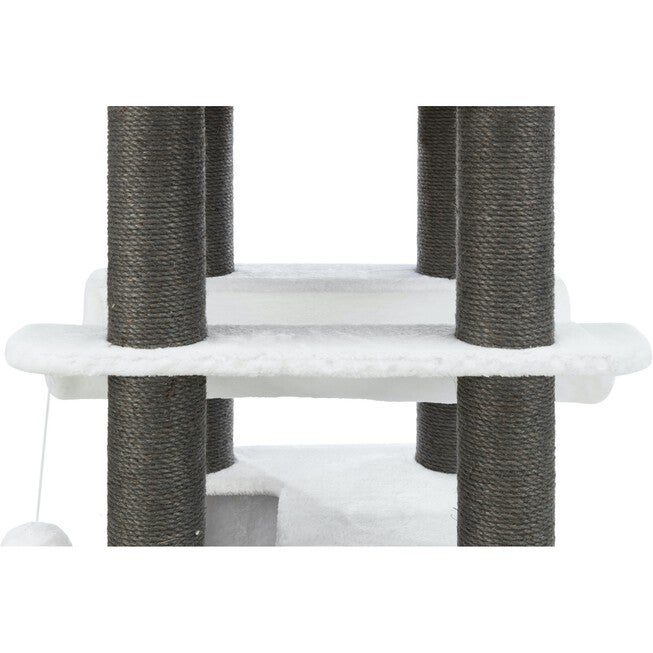 Lucano Cat Tower Scratching Post Cream/Gray, , alternate image number null