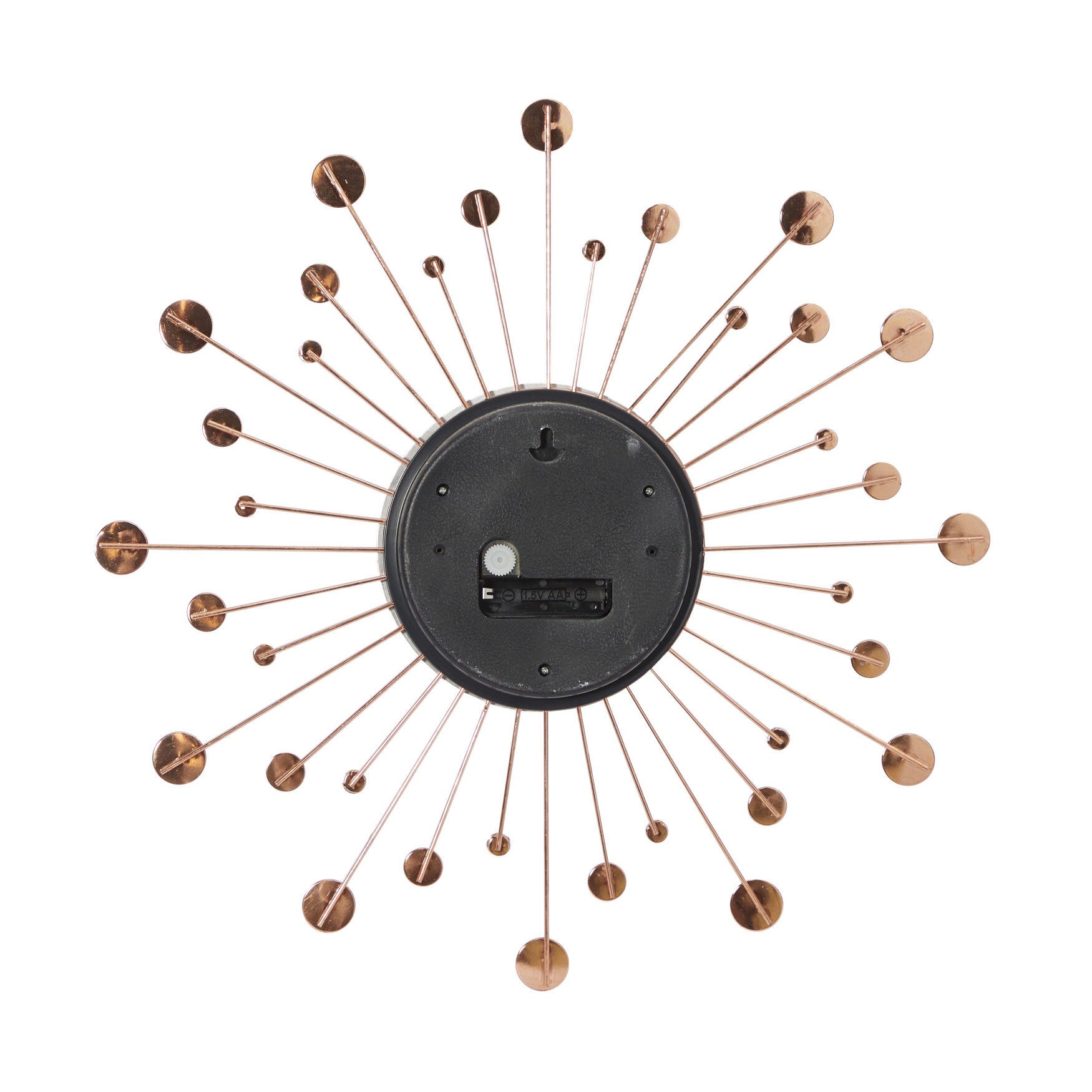 Copper Metal Glam Wall Clock, , on-hover image number 1