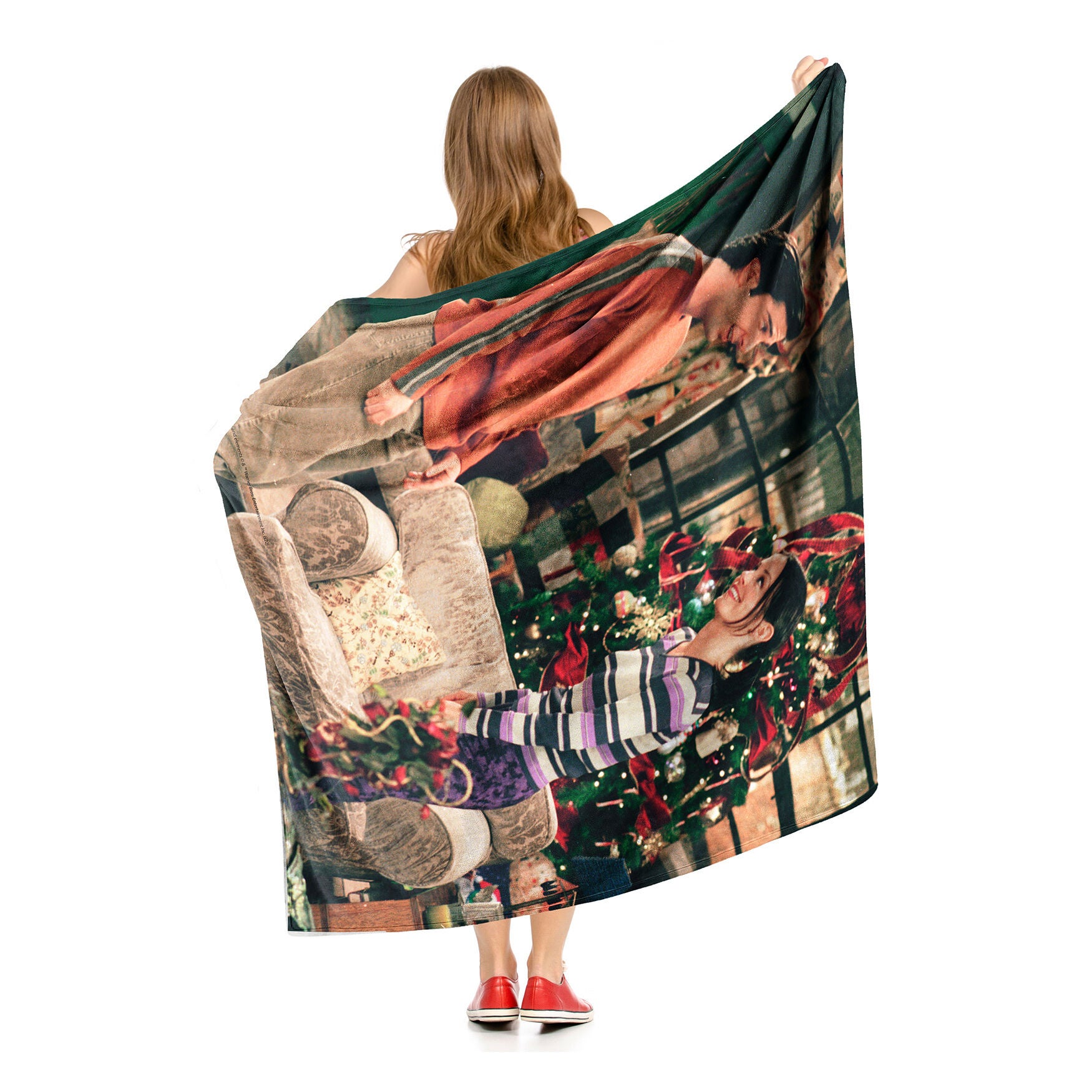 Wb Friends Christmas Siblings Silk Touch Throw, , alternate image number 6