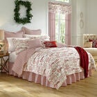 Vintage Christmas Bedskirt, IVORY RED, hi-res image number null