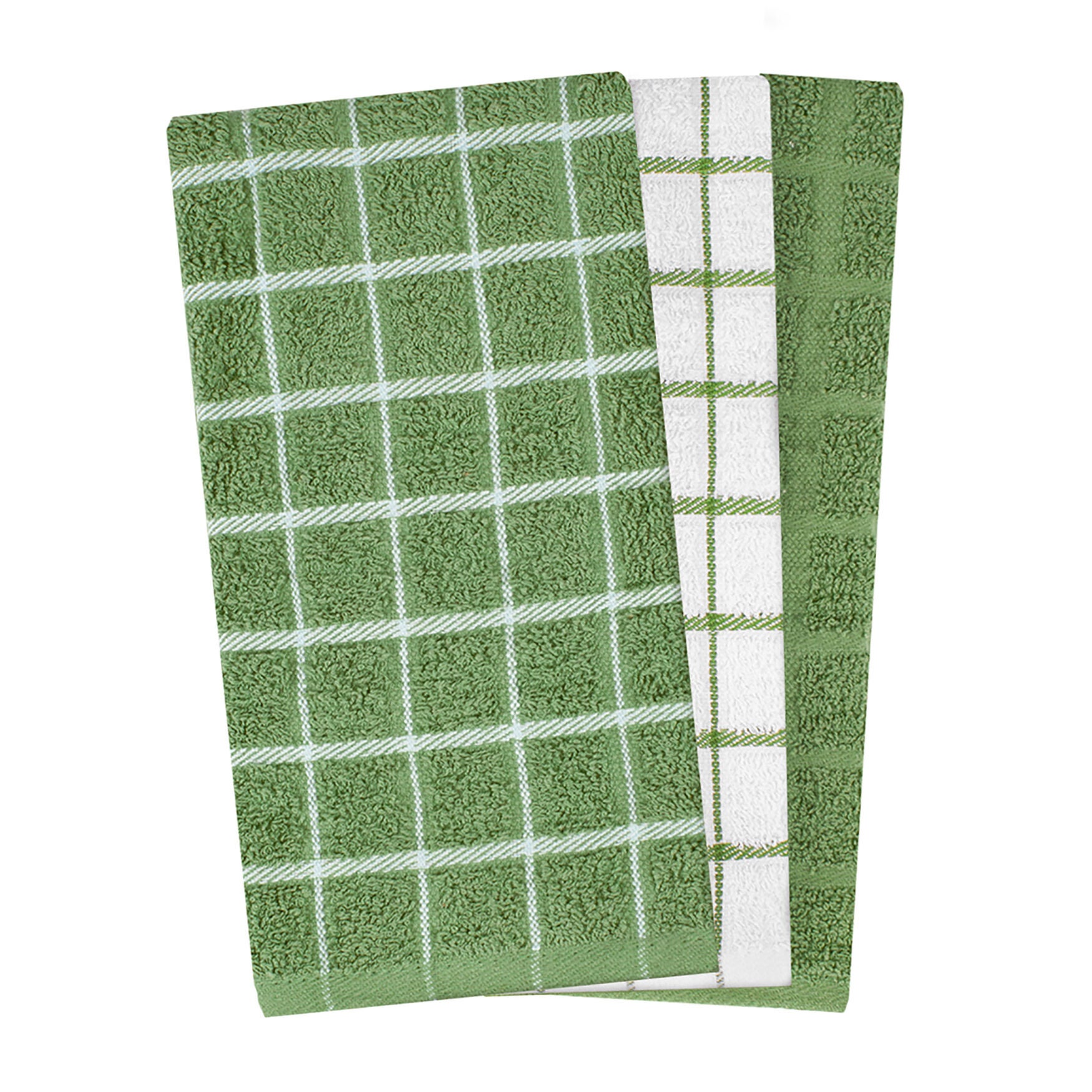 Terry Kitchen Towels, Set Of 3, CACTUS, hi-res image number 0